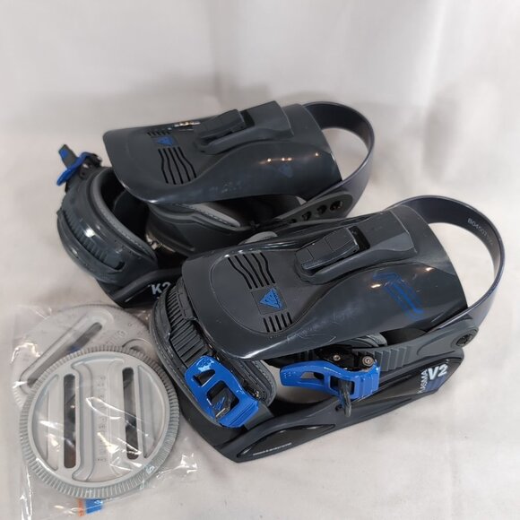 K2 Plasma V2 Snowboard Bindings Blue Grey S SM Small K2-BSP-04-S-L Snowboarding - Picture 16 of 16